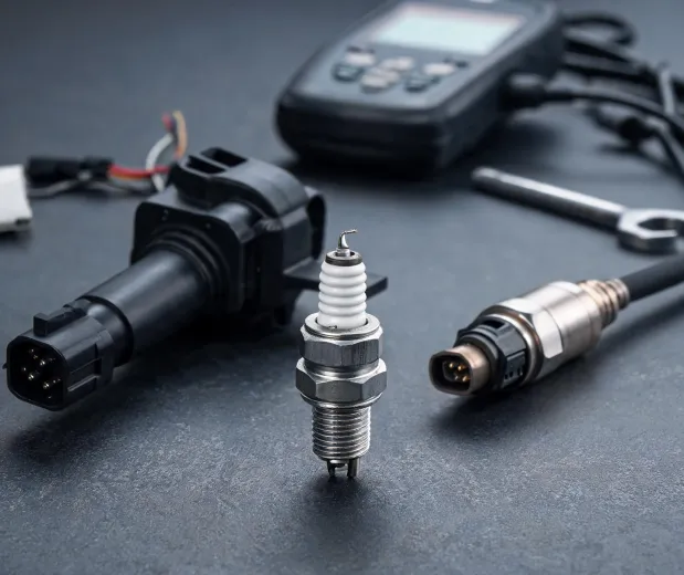 Champion spark plug close-up